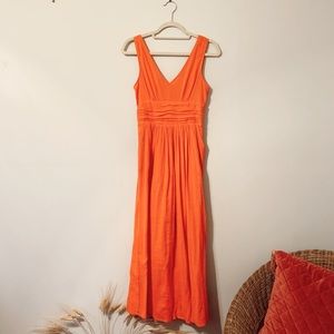 Anthropologie Orange Dress